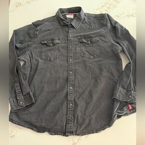 Men's wrangler Gray Denim Shirt